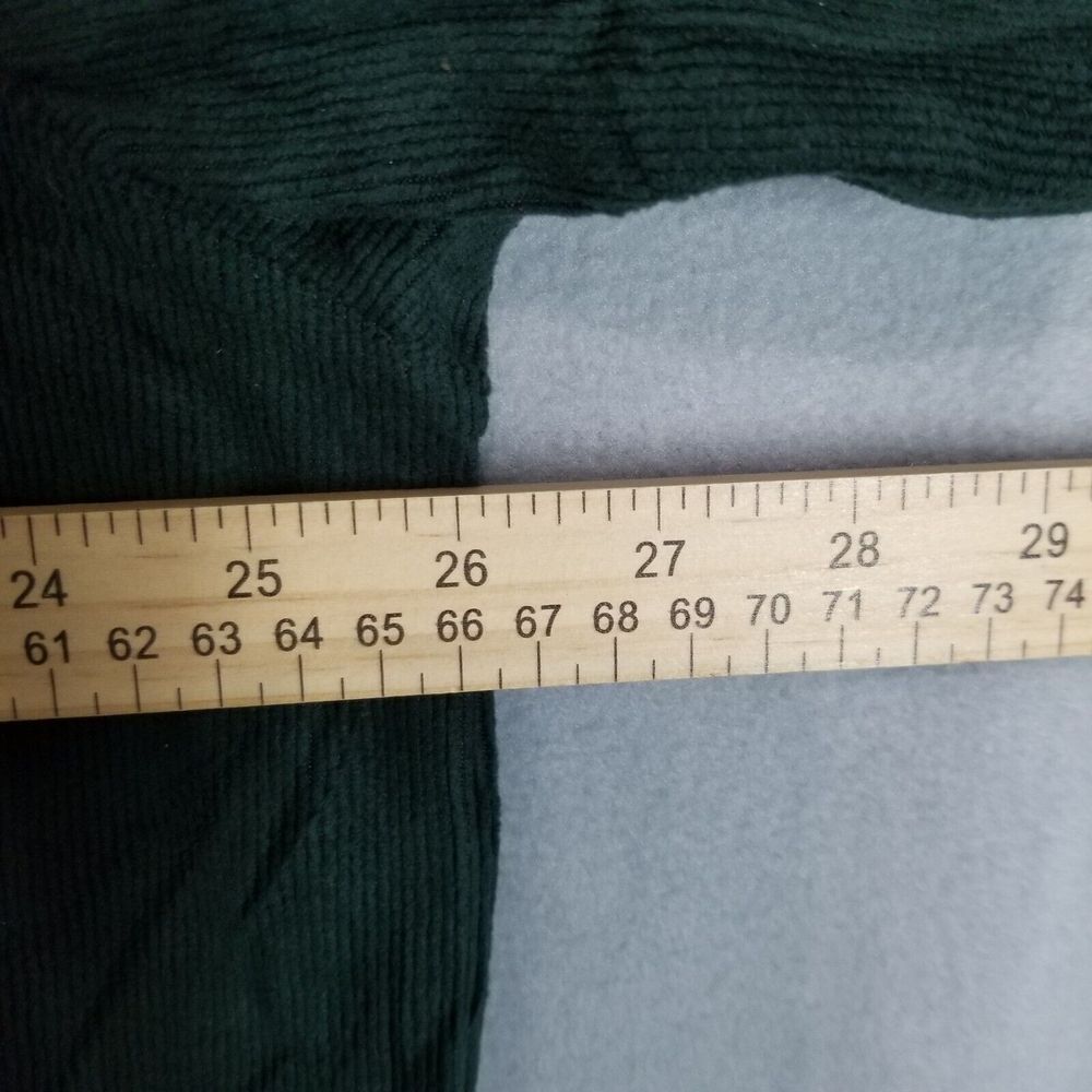 Columbia Men's 2XL Shirt Corduroy Casual Green Pocket Polyester Workwear Warm - Picture 9 of 10